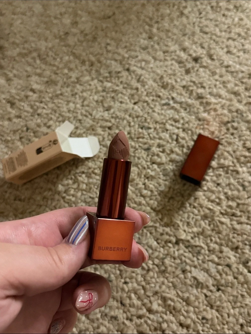 BRAND NEW Burberry Kisses Matte Lip Colour - Russet Pink-Tan